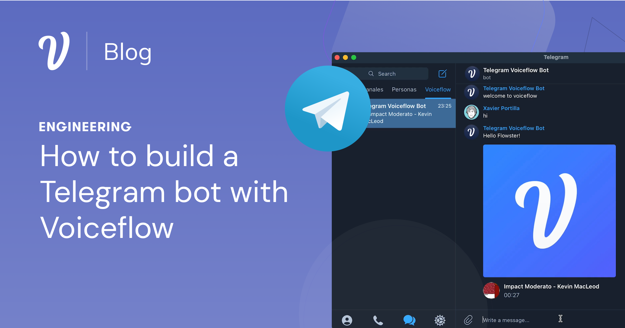 Build a telegram robot with Voiceflow